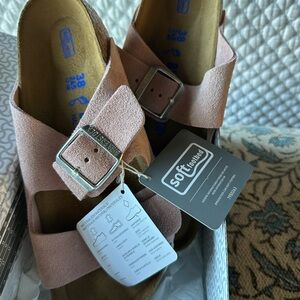 Birkenstock Arizona Pink Suede Sandals
